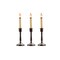 CC Christmas Decor Lighted LED Window Candles - 12" - Beige and Bronze - Set of 3